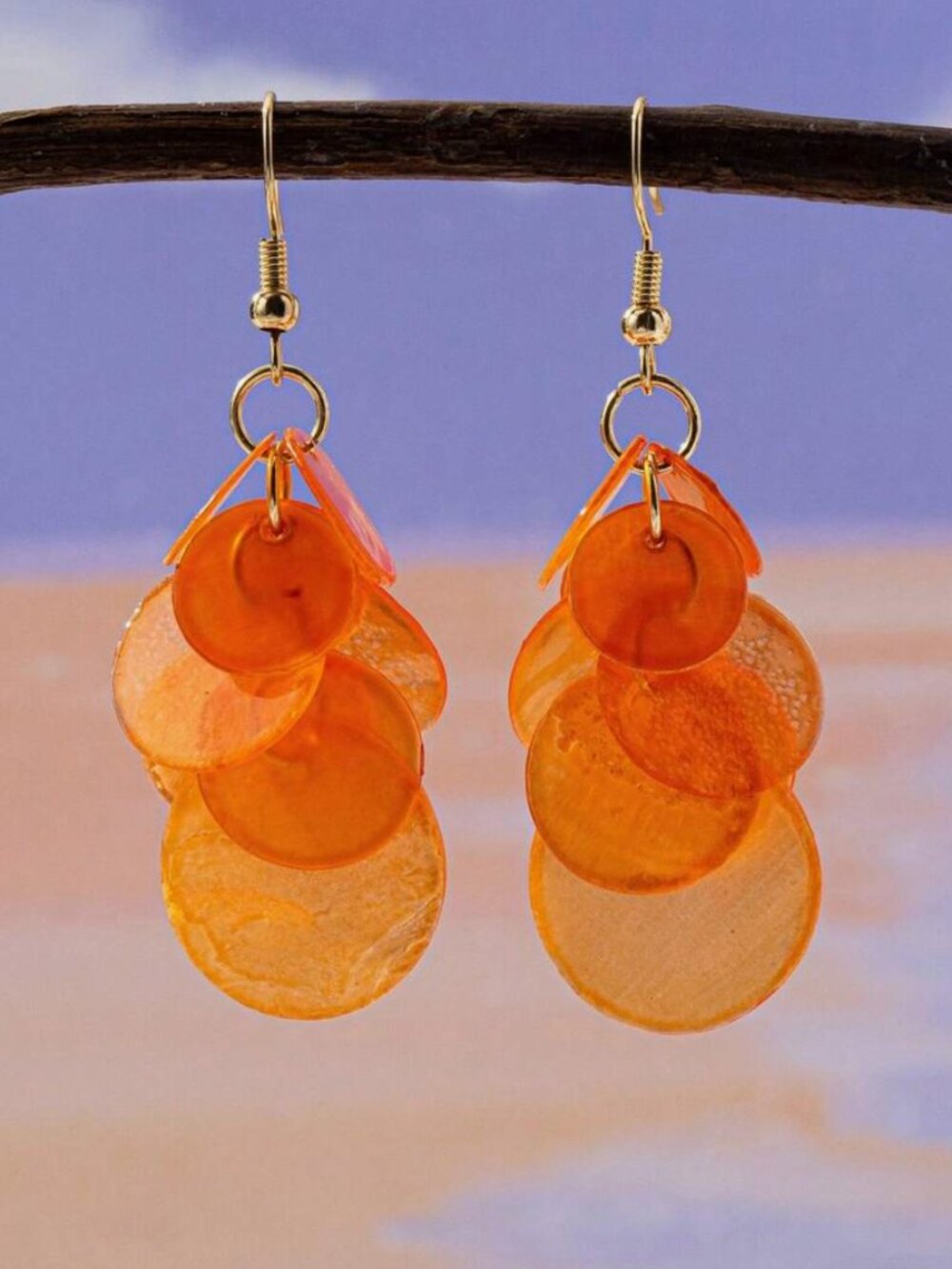 Shell-cluster Drop Earrings